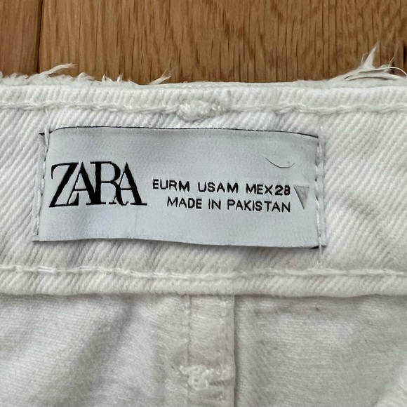 Zara White Jean Skirt - Picture 3 of 3